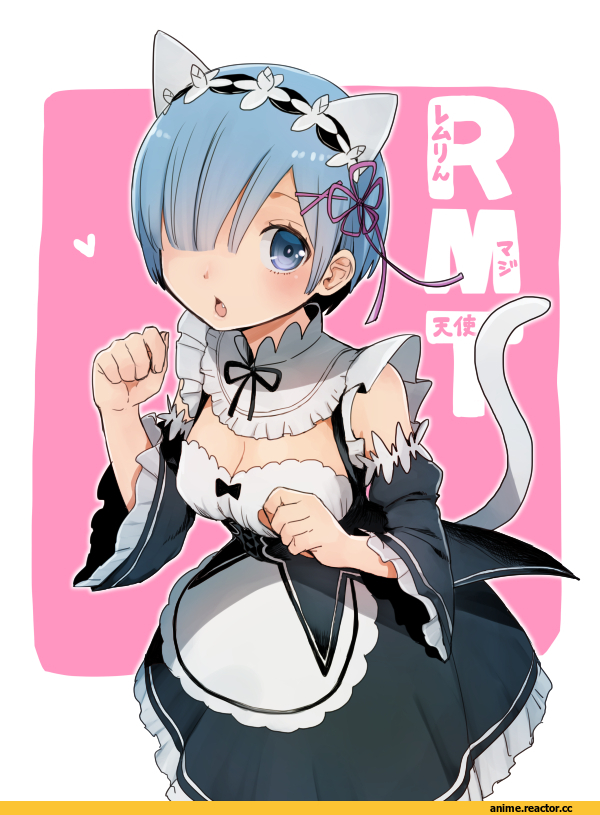 Re Zero Kara Hajimeru Isekai Seikatsu, Rem (re zero), shake sawa, neko, Animal Ears, Anime