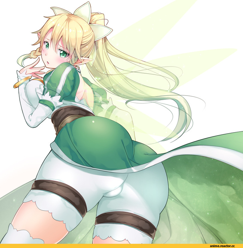 Anime Art, Chobipero, ALO, Leafa, Anime