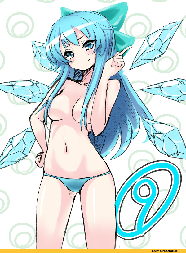 Anime Art, Cirno, dangan-cat, Touhou Project, Anime