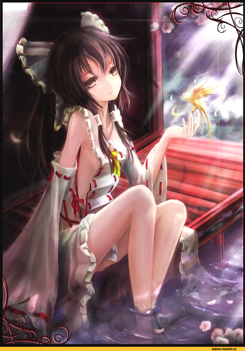 Anime Art, Hakurei Reimu, m.u.g.e.n, Touhou Project, Anime