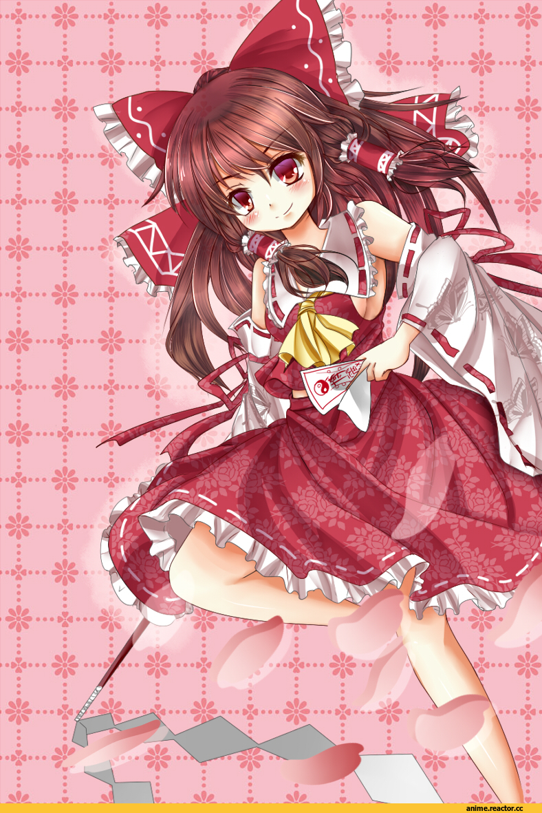 Anime Art, Hakurei Reimu, Touhou Project, Anime