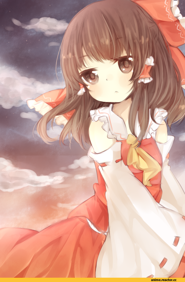 Anime Art, Hakurei Reimu, Touhou Project, Anime