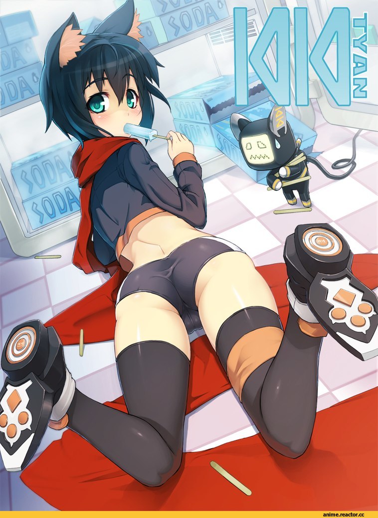 neko, stoking, Anime Art, Animal Ears, Anime