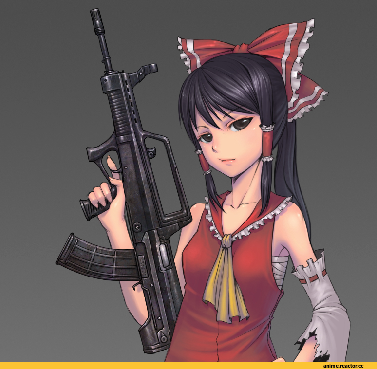 Anime Art, Hakurei Reimu, Touhou Project, Anime