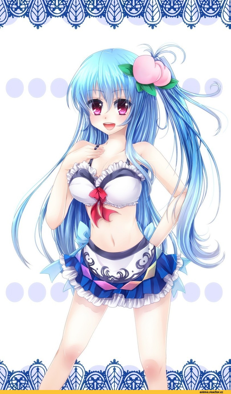 Anime Art, Hinanawi Tenshi, Touhou Project, Anime