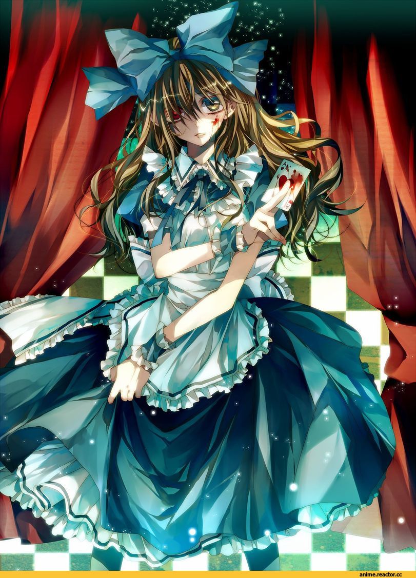Anime Art, alice in wonderland, Кликабельно, аниме