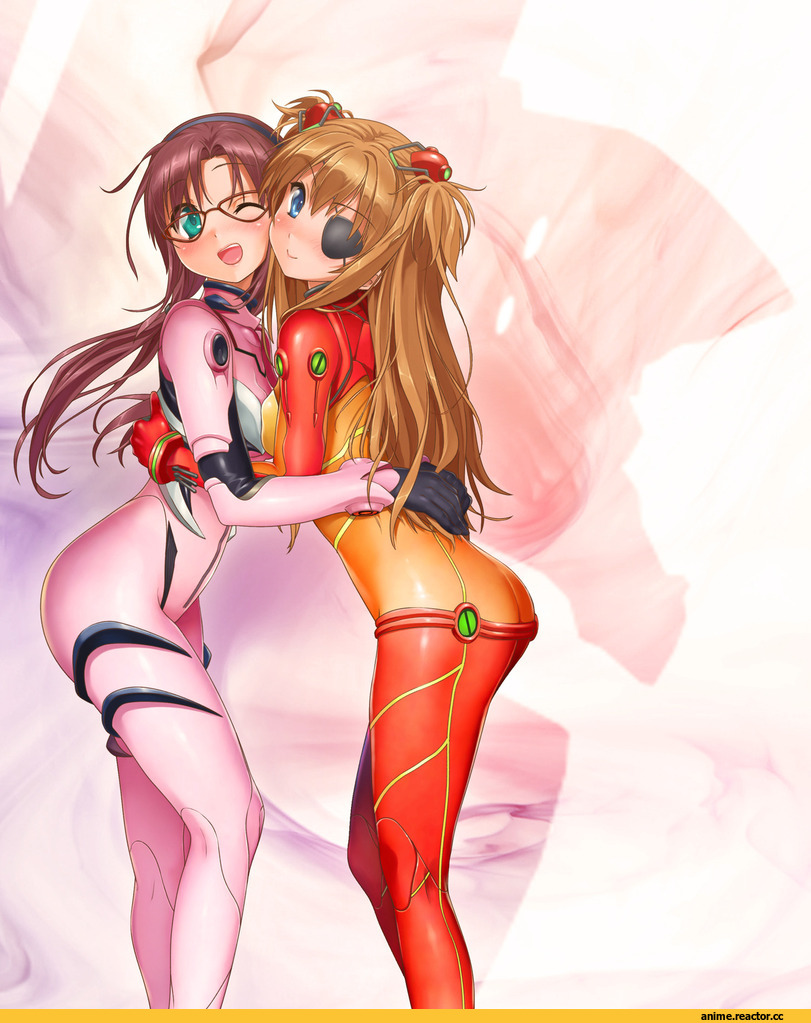 Anime Art, Evangelion, asuka, makinami mari illustrious, Anime