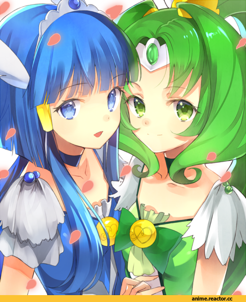 Anime Art, Smile precure!, Precure, midorikawa nao, aoki reika, cure beauty, cure march, Anime