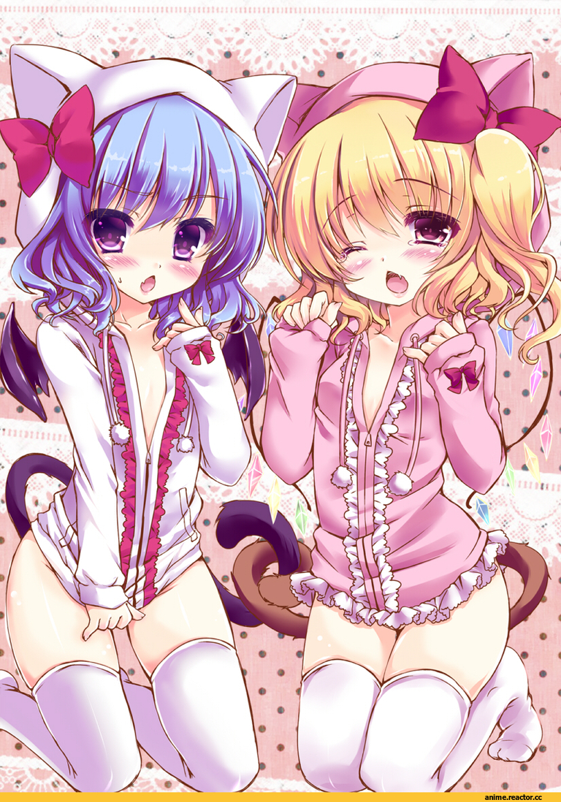 Anime Art, Flandre Scarlet, Remilia Scarlet, Touhou Project, Anime