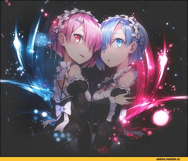 Re Zero Kara Hajimeru Isekai Seikatsu, Rem (re zero), Ram (Re Zero), blood, Anime