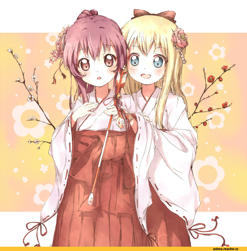 Anime Art, sugiura ayano, toshinou kyouko, Yuru Yuri, Anime