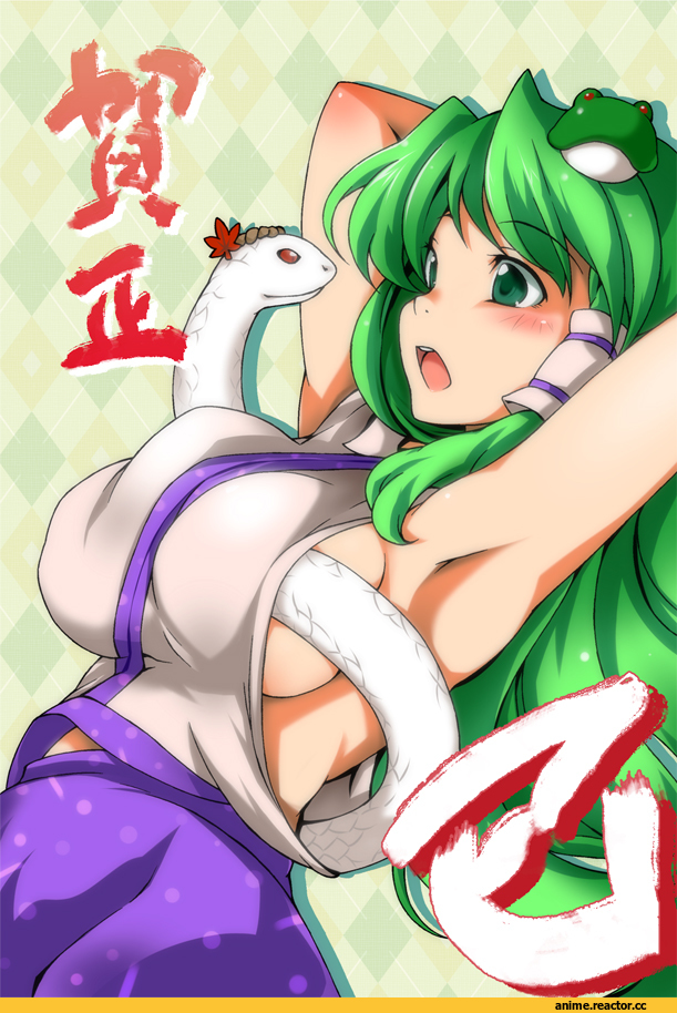 Anime Art, Kochiya Sanae, Yasaka Kanako, Touhou Project, Anime