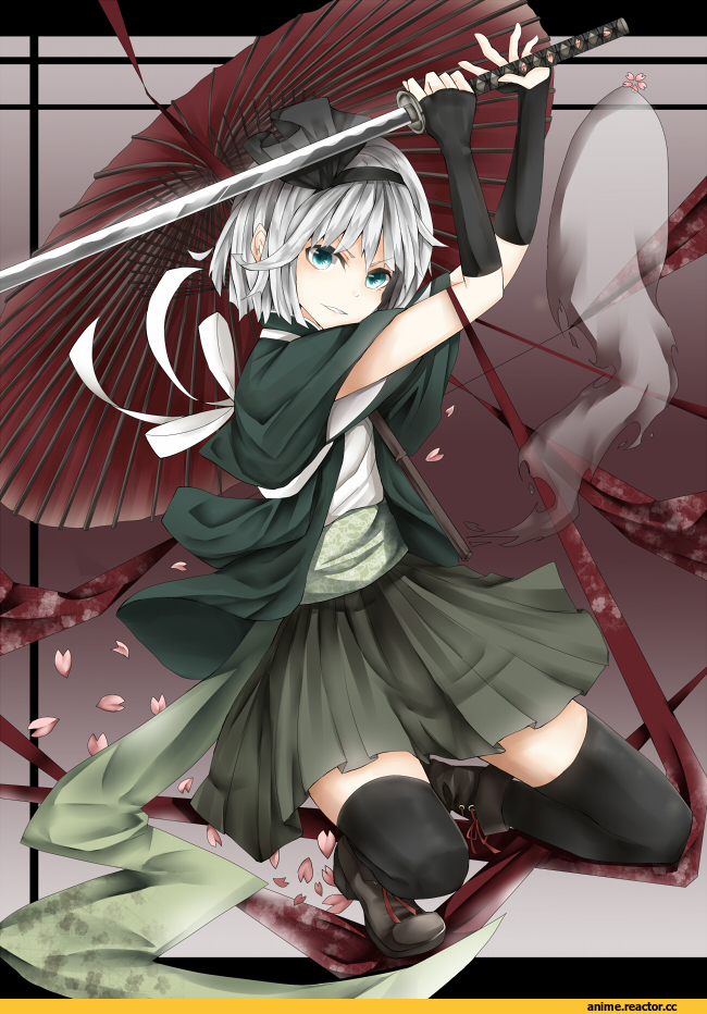 Anime Art, Touhou Project, Konpaku Youmu, Anime