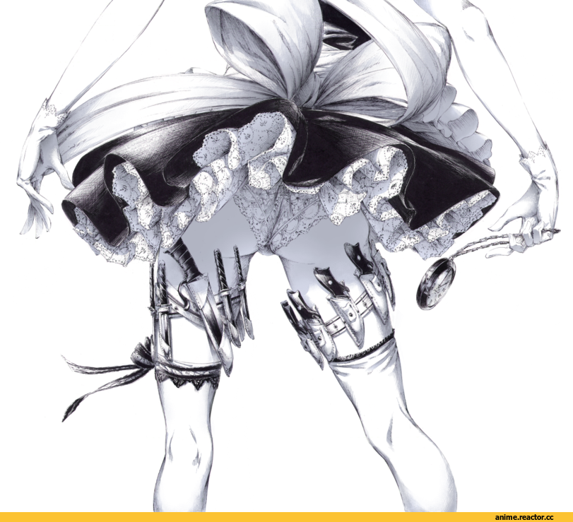 Anime Art, Touhou Project, Izayoi Sakuya, Anime