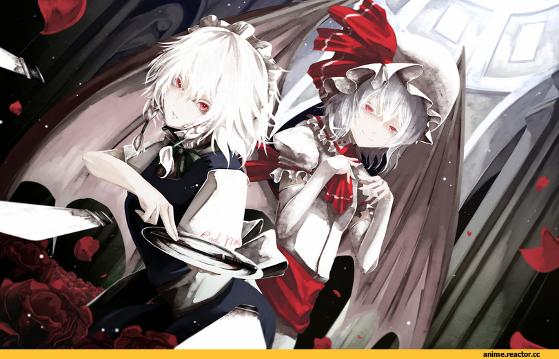 Anime Art, Touhou Project, Izayoi Sakuya, Remilia Scarlet, Anime