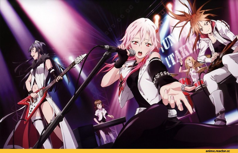 Guilty Crown, Anime Art, Yuzuriha Inori, Tsugumi, Shinomiya Ayase, Anime