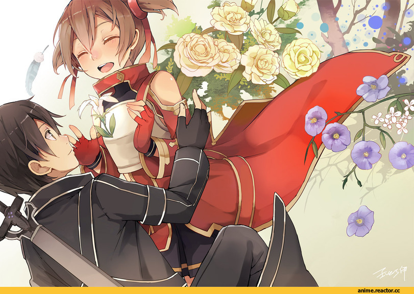 Sword Art Online, Anime Art, Kirito, Silica, Anime