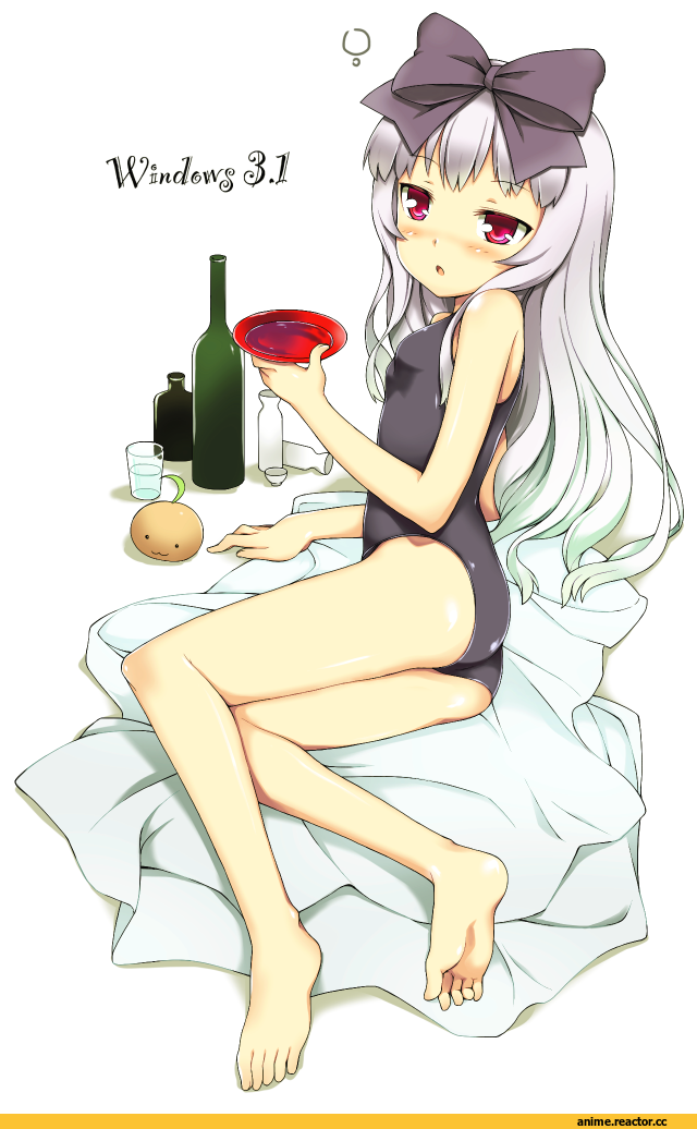 Anime Art, os-tan, windows 3.1, Anime