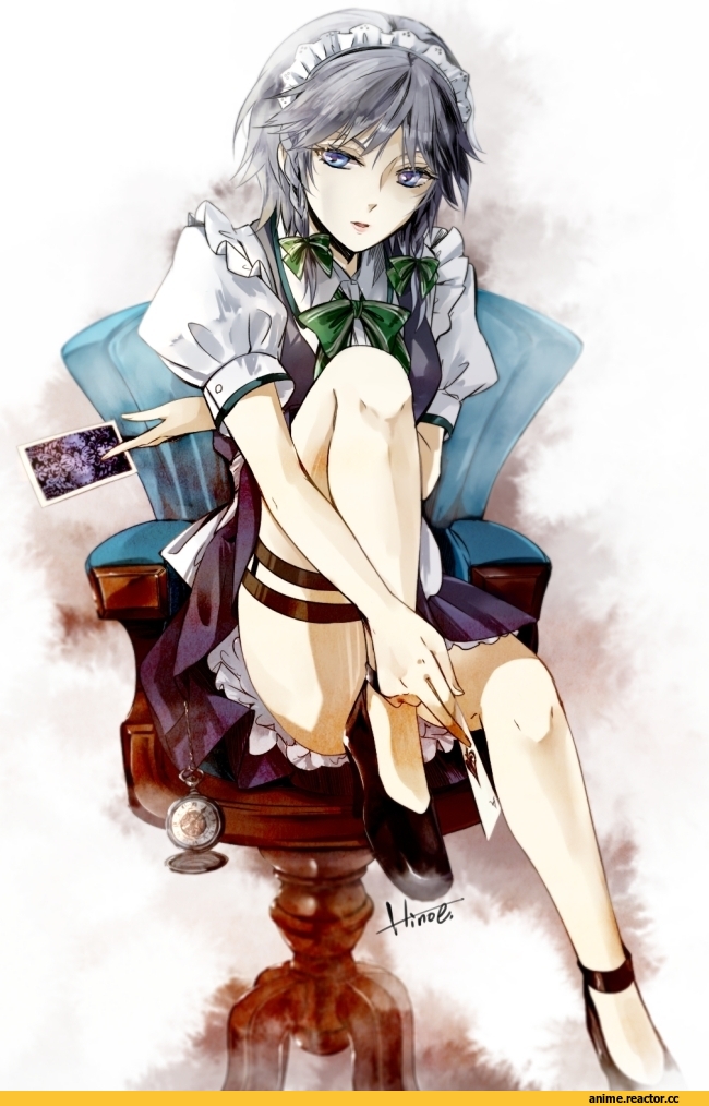 Anime Art, Izayoi Sakuya, Touhou Project, Anime