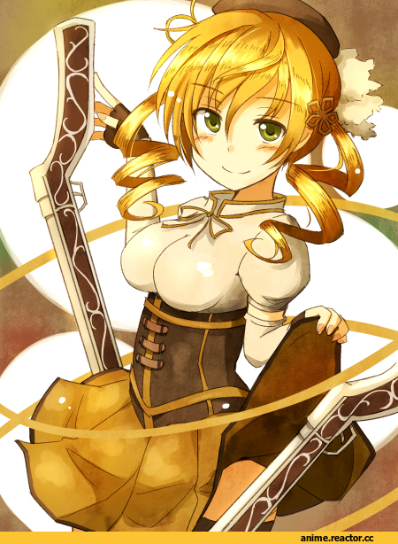 Anime Art, Mahou Shoujo Madoka Magica, Tomoe Mami, Anime
