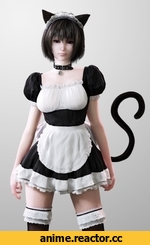 горничная, кошечка, Неко, Animal Ears, Anime