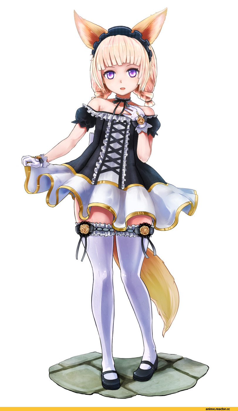 Anime Art, Tera Online, elin, Kitsune, Animal Ears, Anime