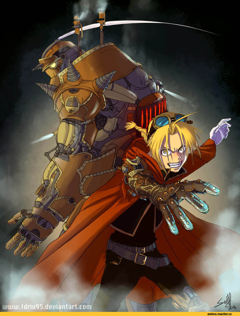 красивые картинки, Steampunk, Fullmetal Alchemist, Anime Art, Edward Elric, Alphonse Elric, Anime
