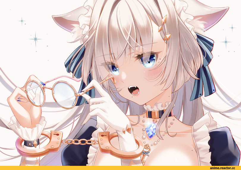 AO, Megane, Maid, Animal Ears, nekomimi, ktmzlsy720, Anime