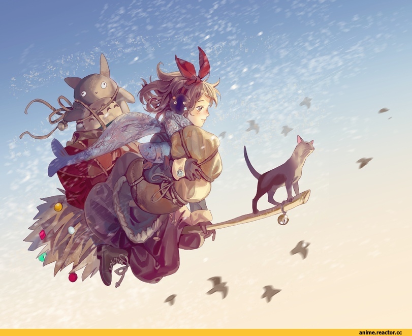 Ведьмина служба доставки, Миядзаки, art, красивые картинки, viki-vaki, Anime
