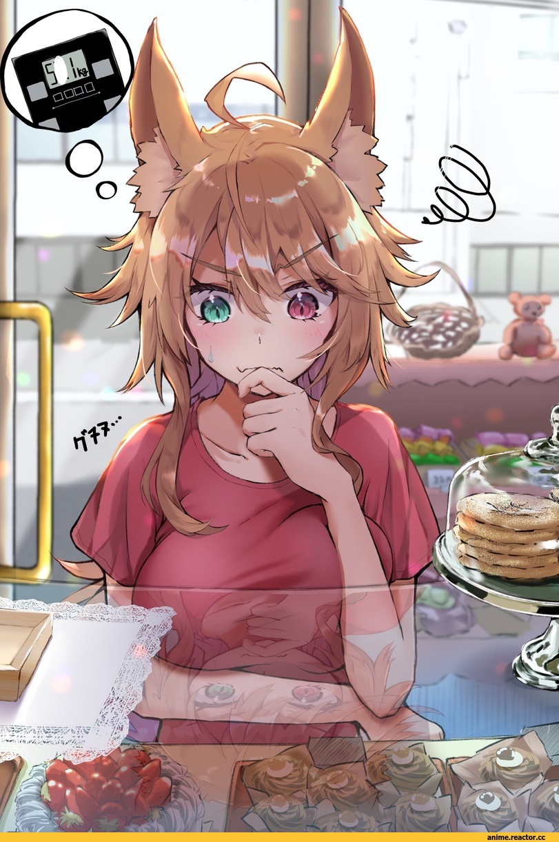 Anime Original, Animal Ears, heterochromia, Kitsunemimi, kekeji, Anime