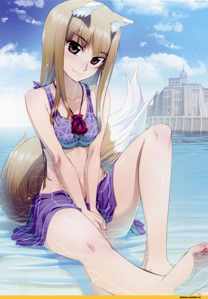 волчица и пряности, Holo, песочница, Inumimi, Animal Ears, Anime