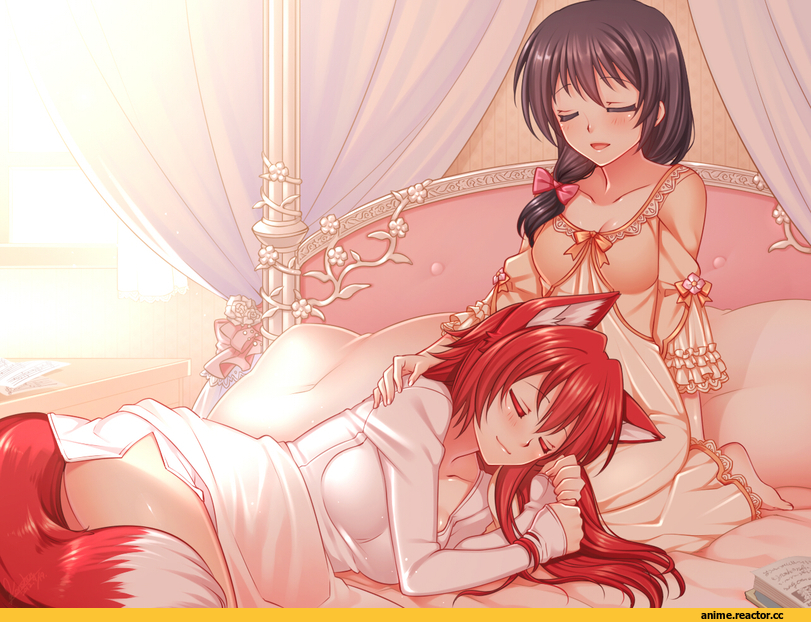 Pixiv Fantasia, Konshin, Kitsune, Animal Ears, Anime