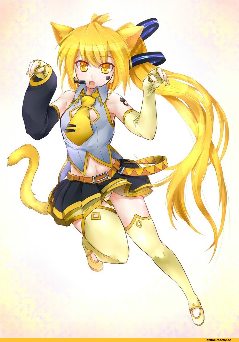 magu (mugsfc), Akita Neru, Vocaloid, neko, Animal Ears, Anime