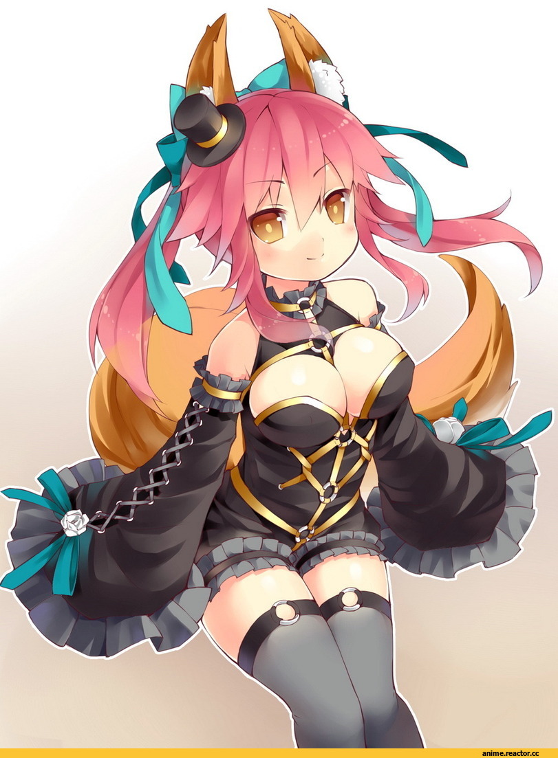 Fate/Extra CCC, Caster (Fate/Extra), Неко, Animal Ears, Anime