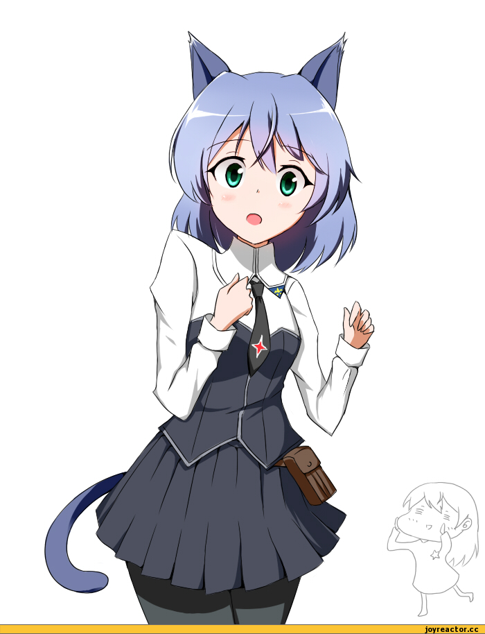 Неко, Strike Witches, sanya v litvyak, Animal Ears, Strike Witches (Anime), Anime