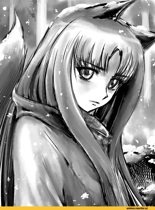 волчица и прянности, Holo, Spice and Wolf, няша, обои для айфона, wolf and spice, под катом еще, Inumimi, Animal Ears, Anime