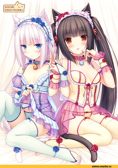 chocolat, Vanilla, Sayori, neko, Animal Ears, Anime