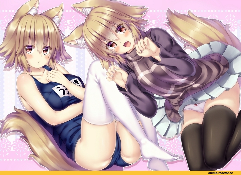 Kitsune, Неко, Animal Ears, Anime