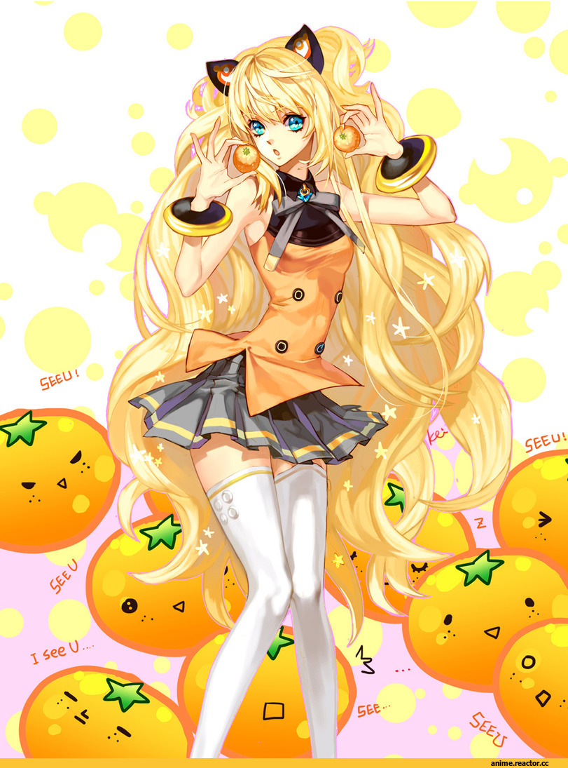 Vocaloid, SeeU, Неко, Animal Ears, Anime