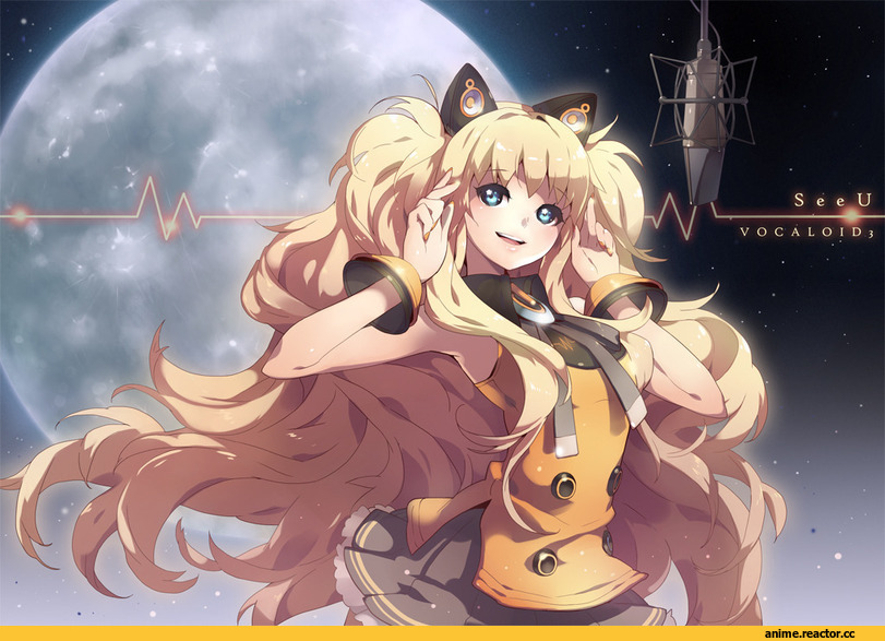 Vocaloid, SeeU, Неко, Animal Ears, btoor, Anime