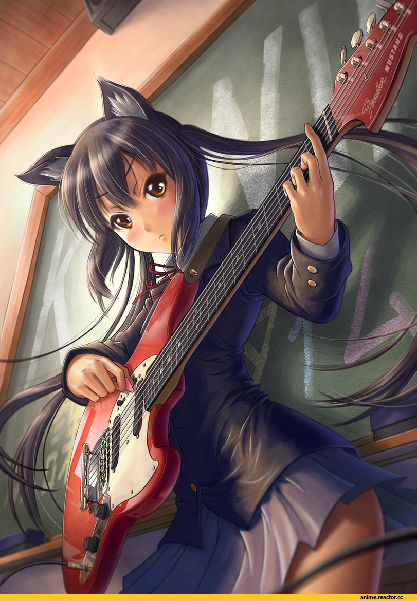 Azusa Nakano, K-ON!, Неко, Animal Ears, Anime