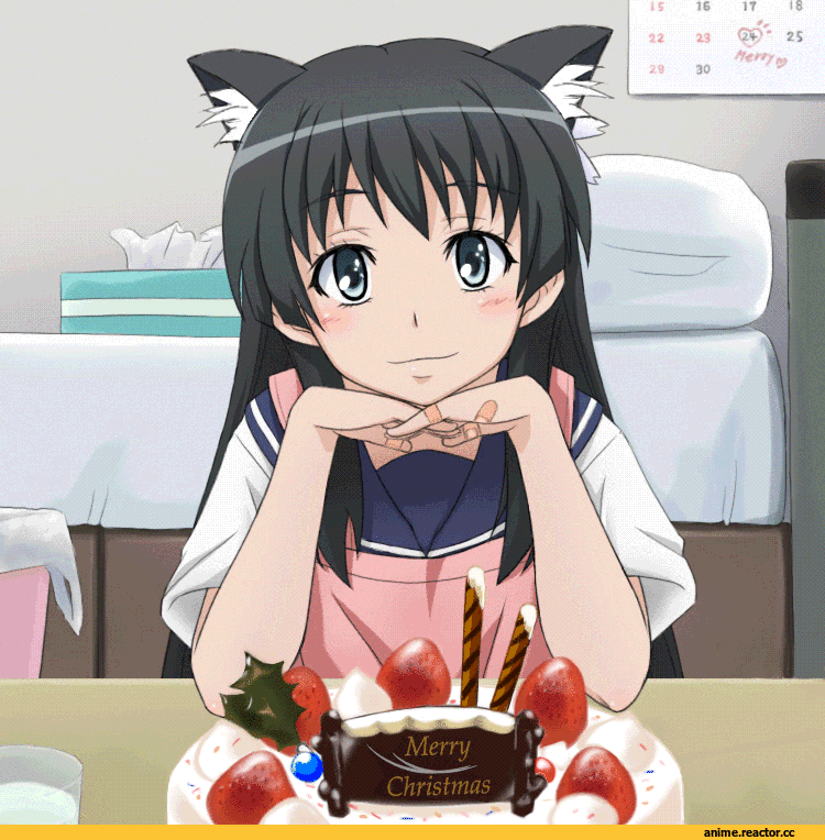гифки, Saten Ruiko, Неко, ToAru, Anime Гифки, Animal Ears, Anime