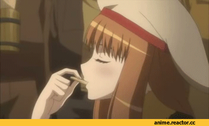 гифки, Spice and Wolf, Horo, Inumimi, Animal Ears, Anime