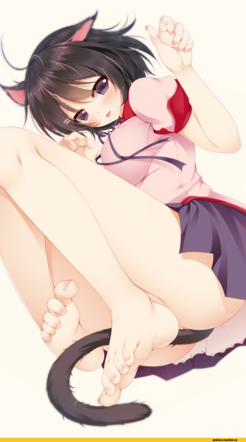 Monogatari (Series), Tsubasa Hanekawa, Shokuyou Mogura, neko, Animal Ears, Anime