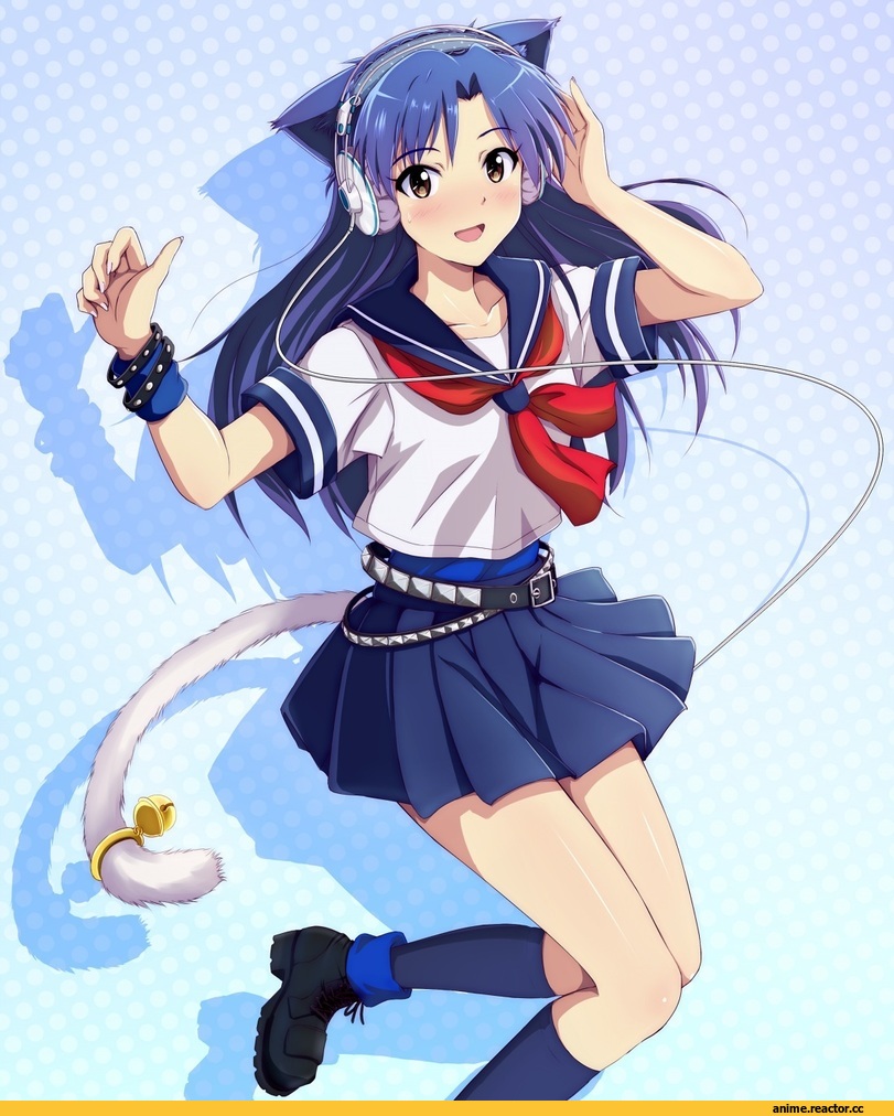The Idolm@ster, Kisaragi Chihaya, neko, Animal Ears, Anime