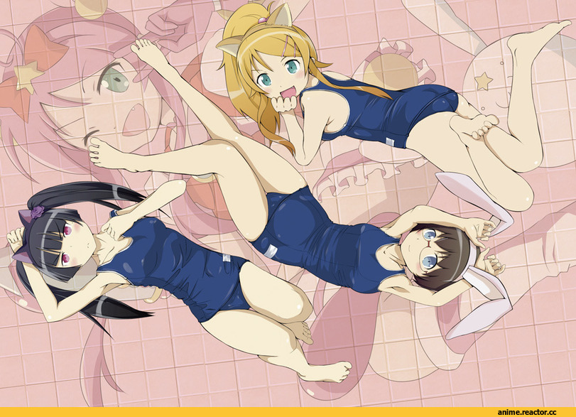 Ore no Imouto ga Konna ni Kawaii Wake ga Nai, Gokou Ruri, tamura manami, Kousaka Kirino, Неко, Animal Ears, Anime
