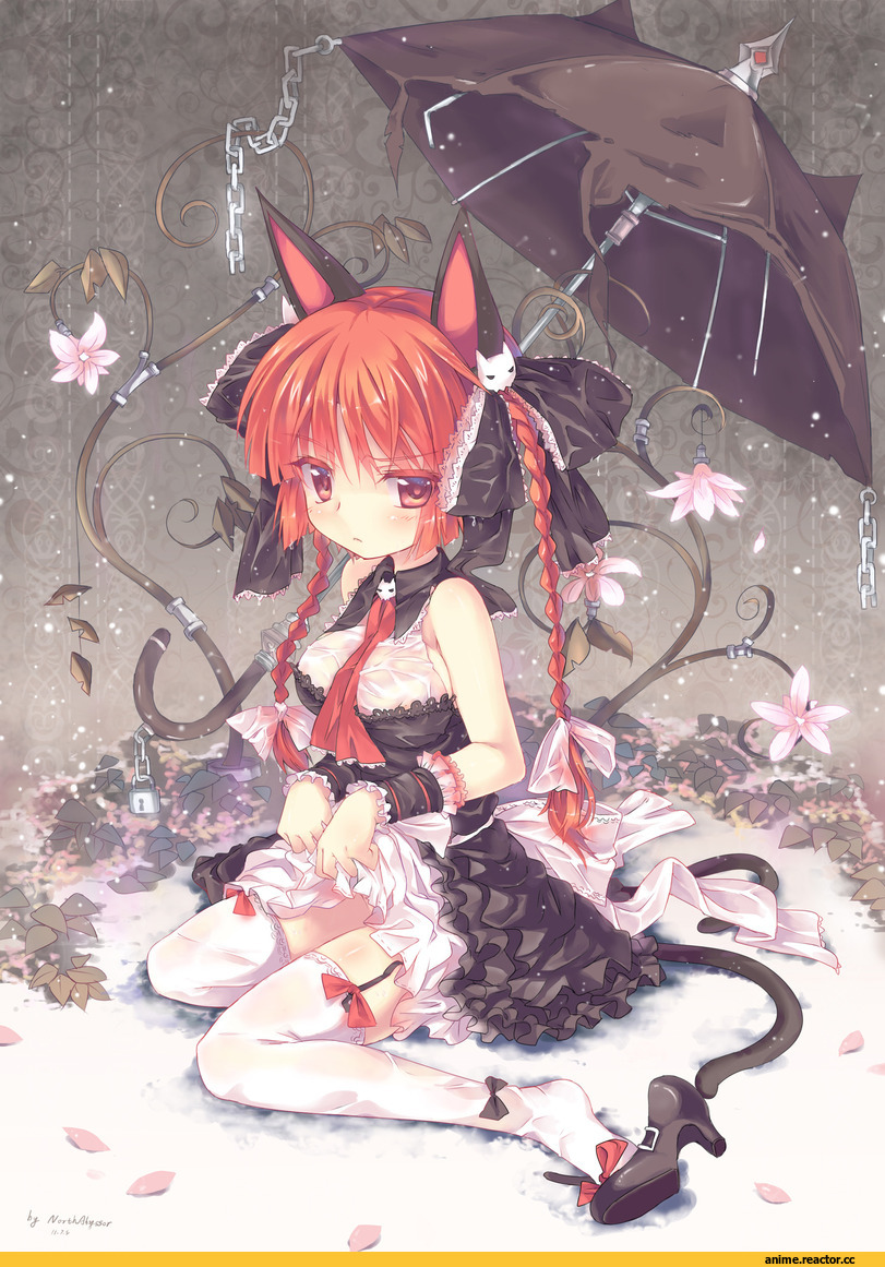 Touhou Project, Kaenbyou Rin, Animal Ears, Nekomata, Anime