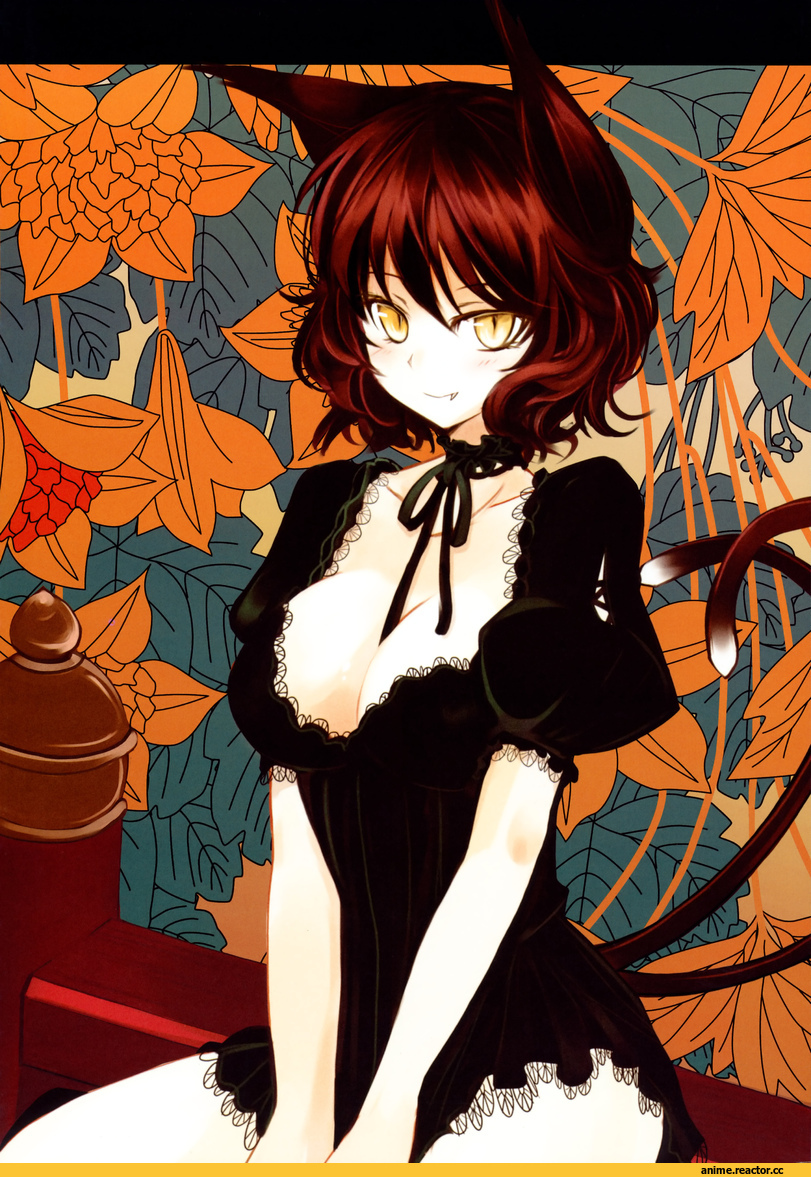 Touhou Project, Chen, Animal Ears, Nekomata, Anime