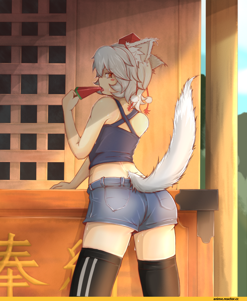 Inubashiri Momiji, touhou, Animal Ears, Inumimi, Anime