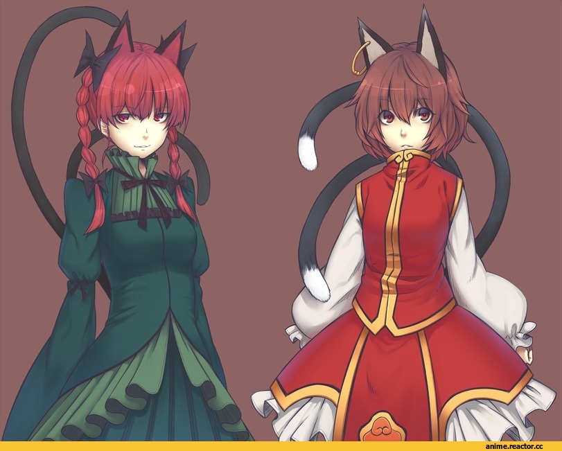 Chen, Rin Kaenbyou, touhou, Animal Ears, Nekomata, Anime